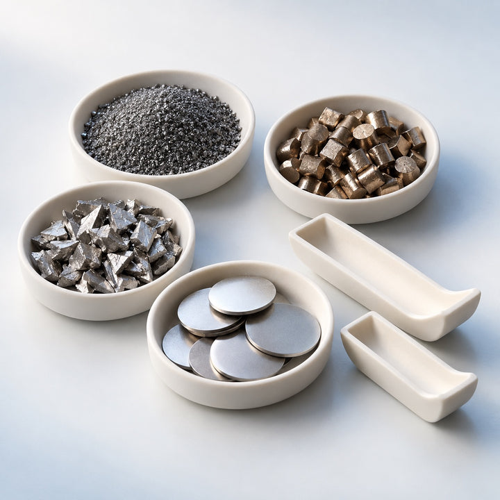 Representative evaporation material forms