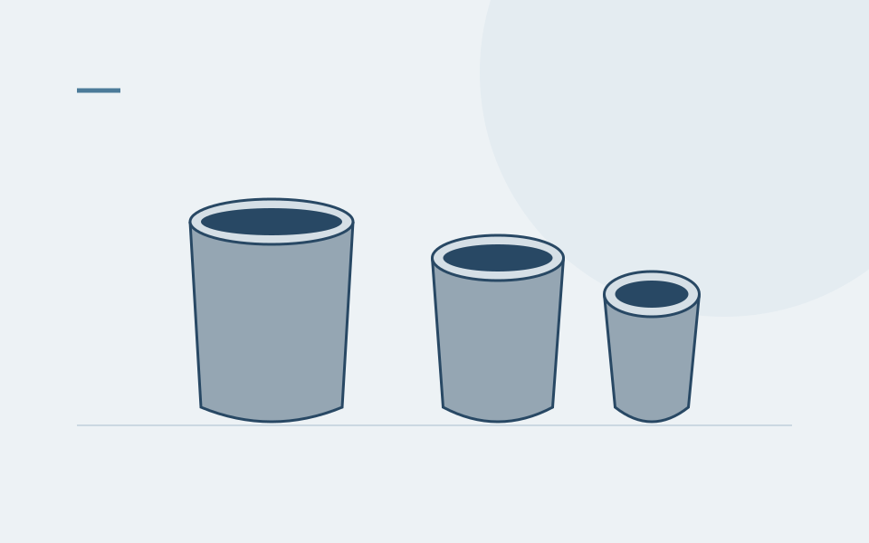 Refractory metal crucibles with different vessel geometries
