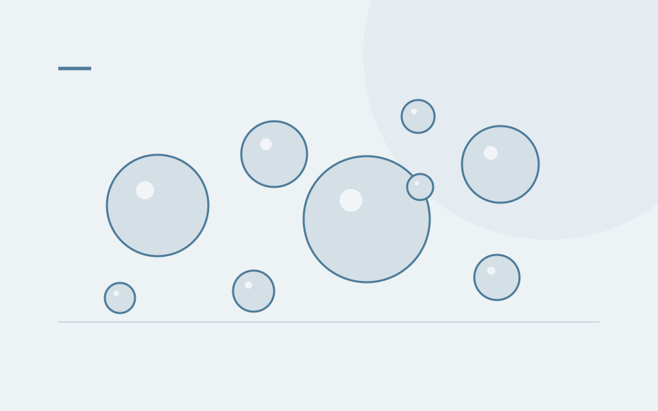 Conceptual spherical powder particles of varied sizes and a satellite