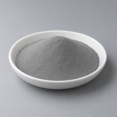 Representative image of 2A12 Aluminum Alloy Spherical Powder: fine neutral gray 2A12 spherical aluminum alloy powder in a white dish