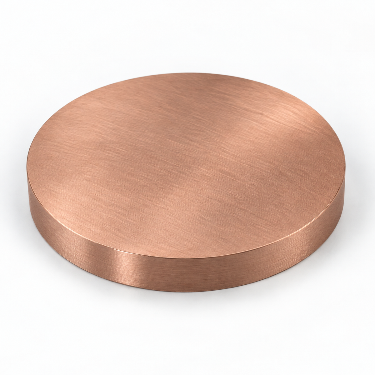 Representative image of Copper Aluminum (Cu/Al) Sputtering Target: single-piece bare alloy disc; appearance varies with composition