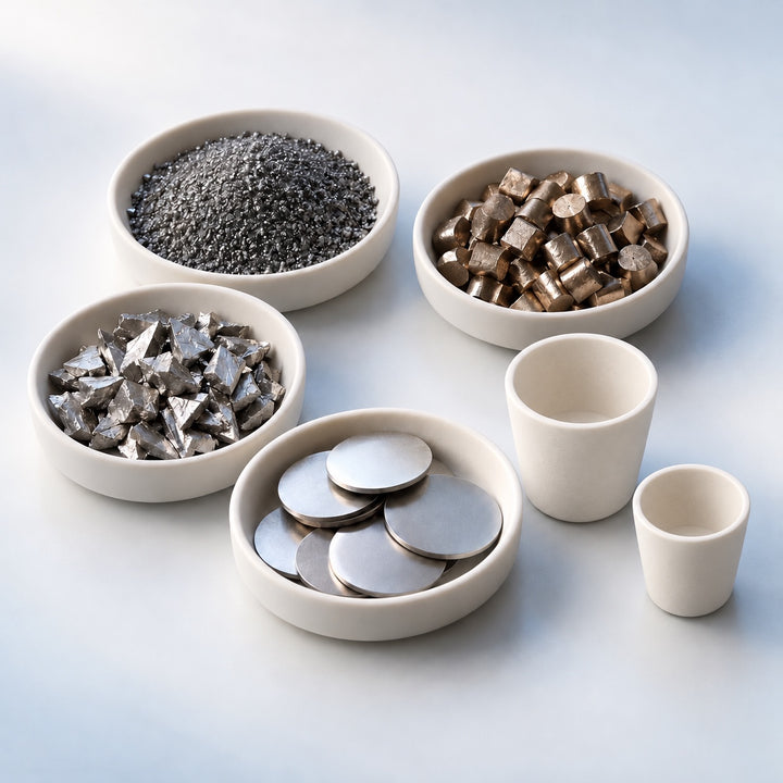 Representative evaporation material forms